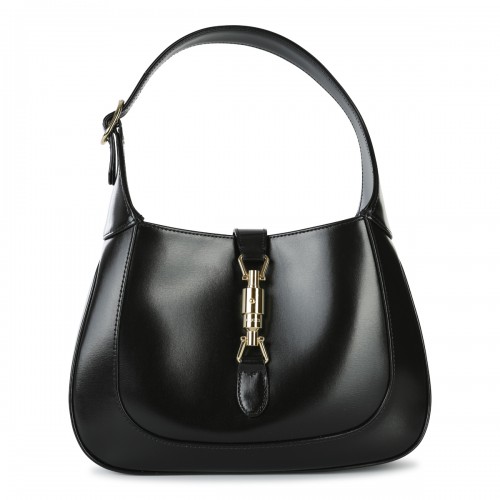 BLACK LEATHER JACKIE 1961 SHOULDER BAG