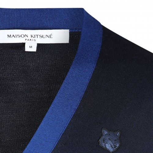 BLUE WOOL KNITWEAR