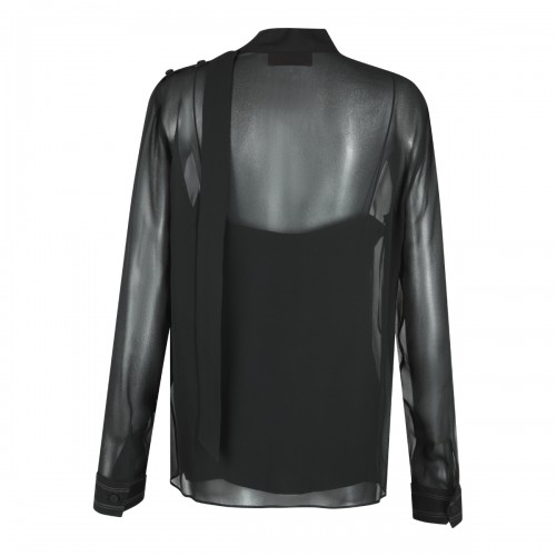 BLACK SILK SHIRT 2