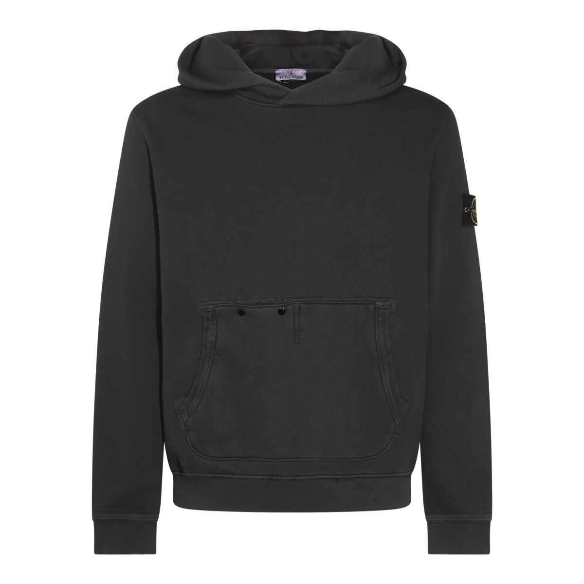 BLACK COTTON SWEATSHIRT