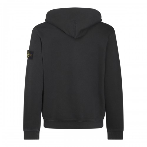 BLACK COTTON SWEATSHIRT