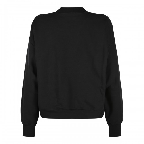 BLACK COTTON SWEATSHIRT