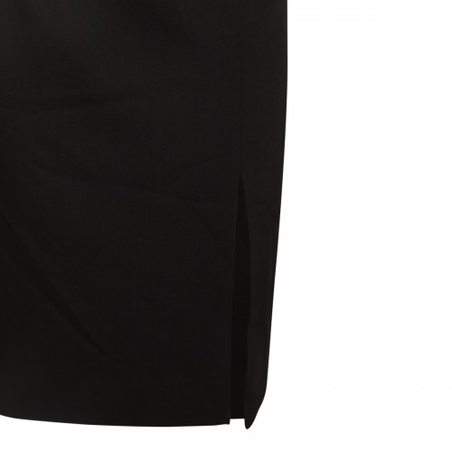 BLACK WOOL SKIRT