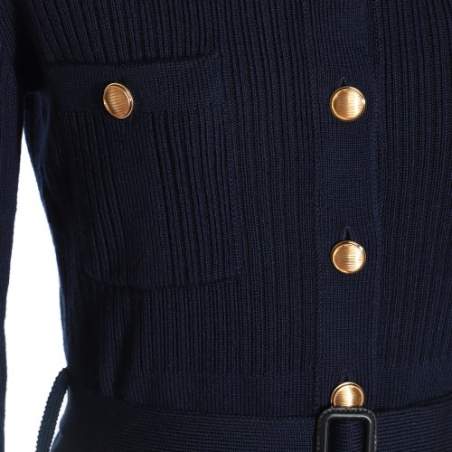 NAVY BLUE WOOL DRESS