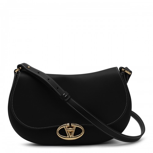 BLACK LEATHER OVHAL...