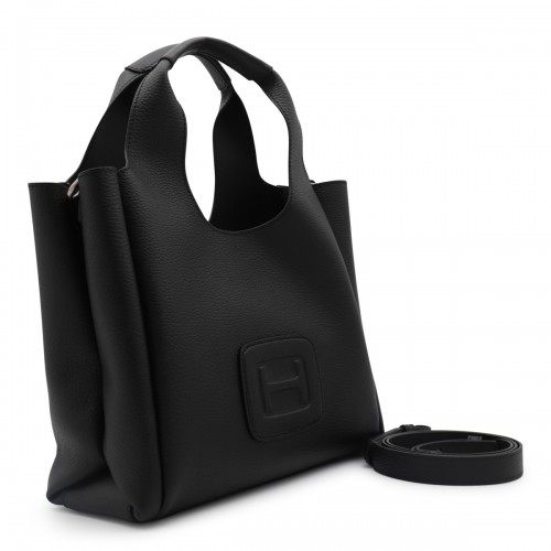 BLACK LEATHER TOTES