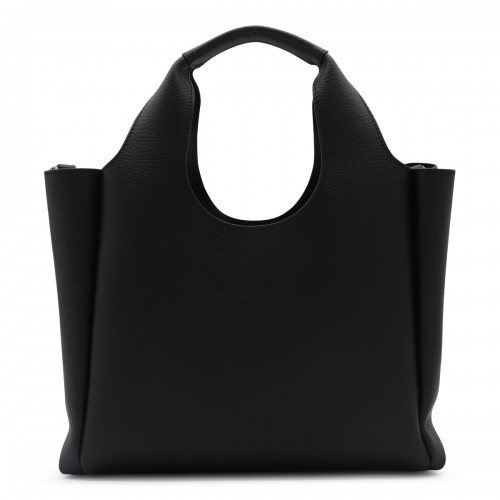 BLACK LEATHER TOTES