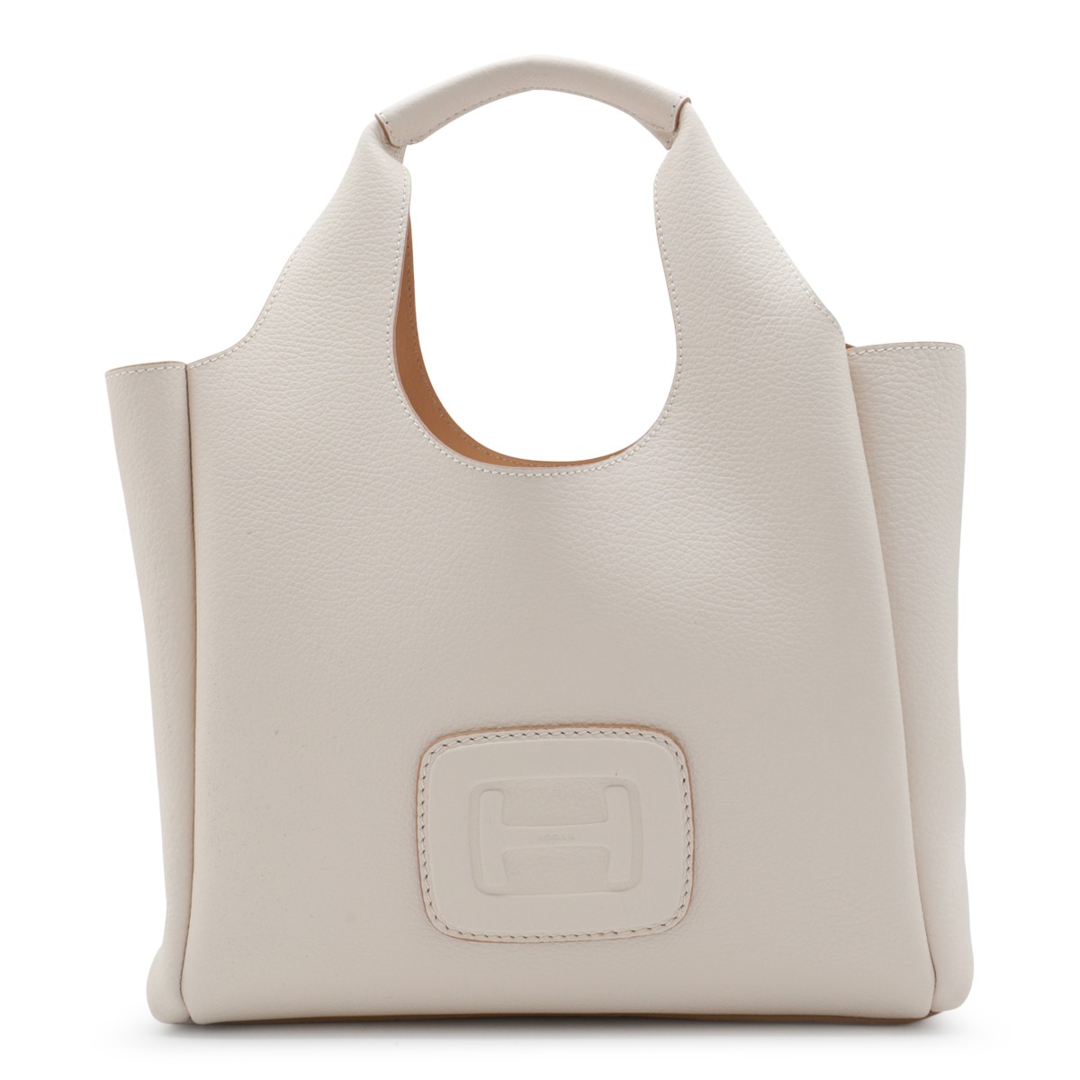 WHITE LEATHER TOTES