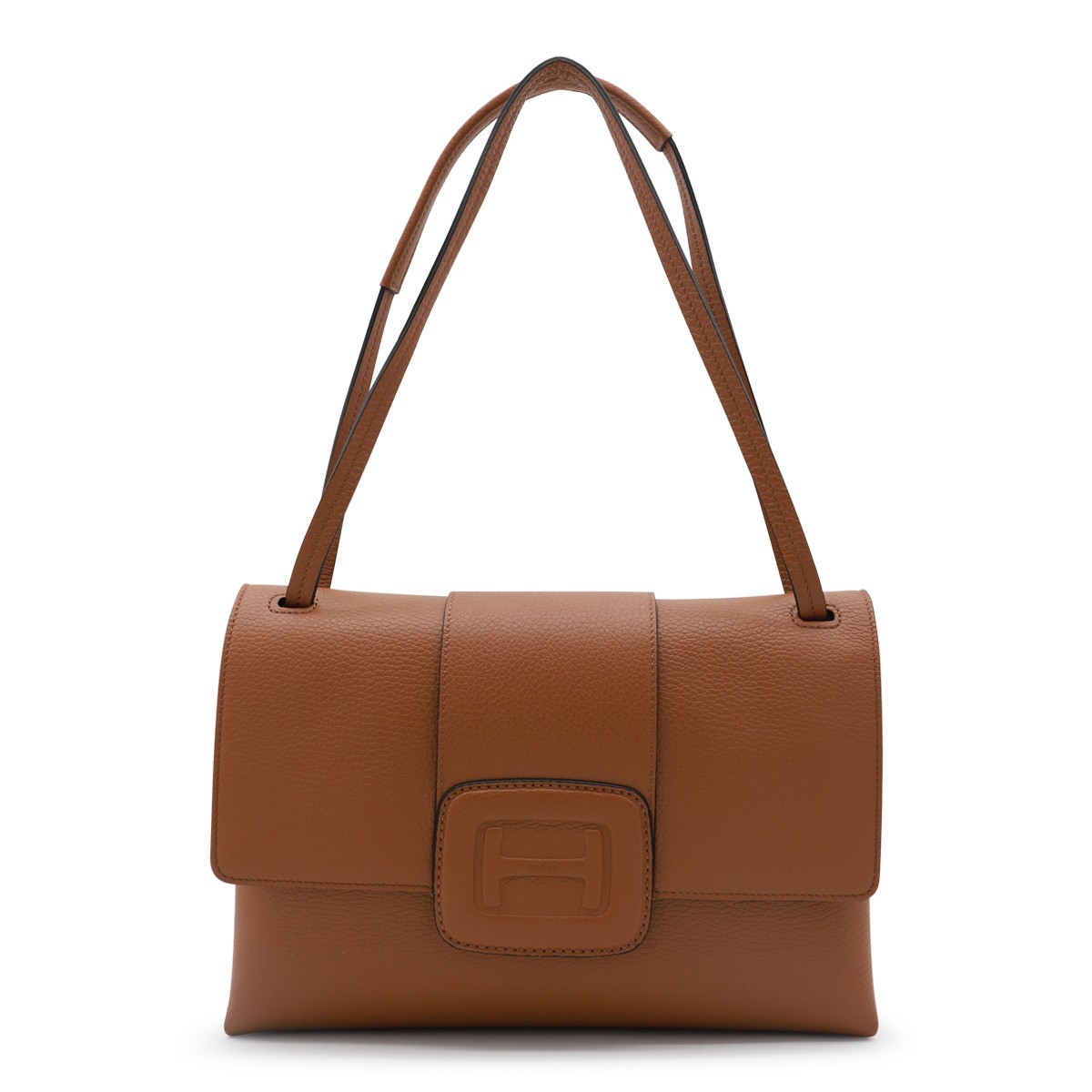 BROWN LEATHER SHOULDER BAG