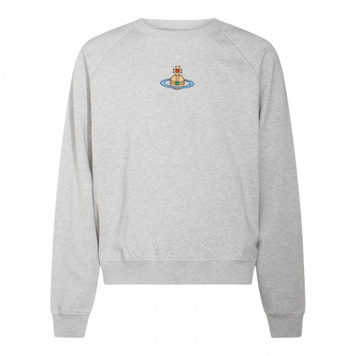 GREY COTTON SWEATSHIRT