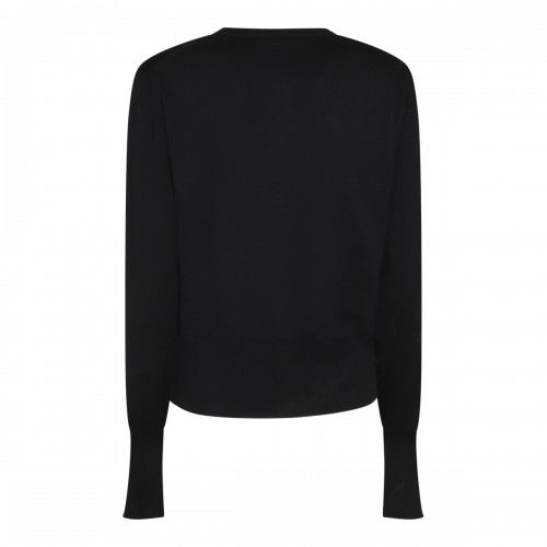 BLACK WOOL KNITWEAR