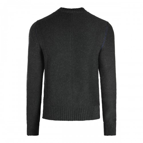 DARK GREY WOOL KNITWEAR