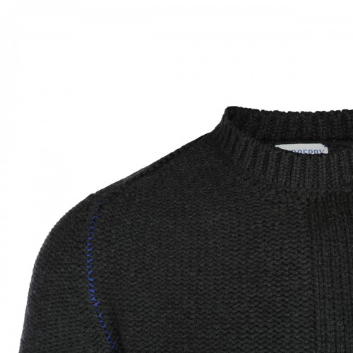 DARK GREY WOOL KNITWEAR