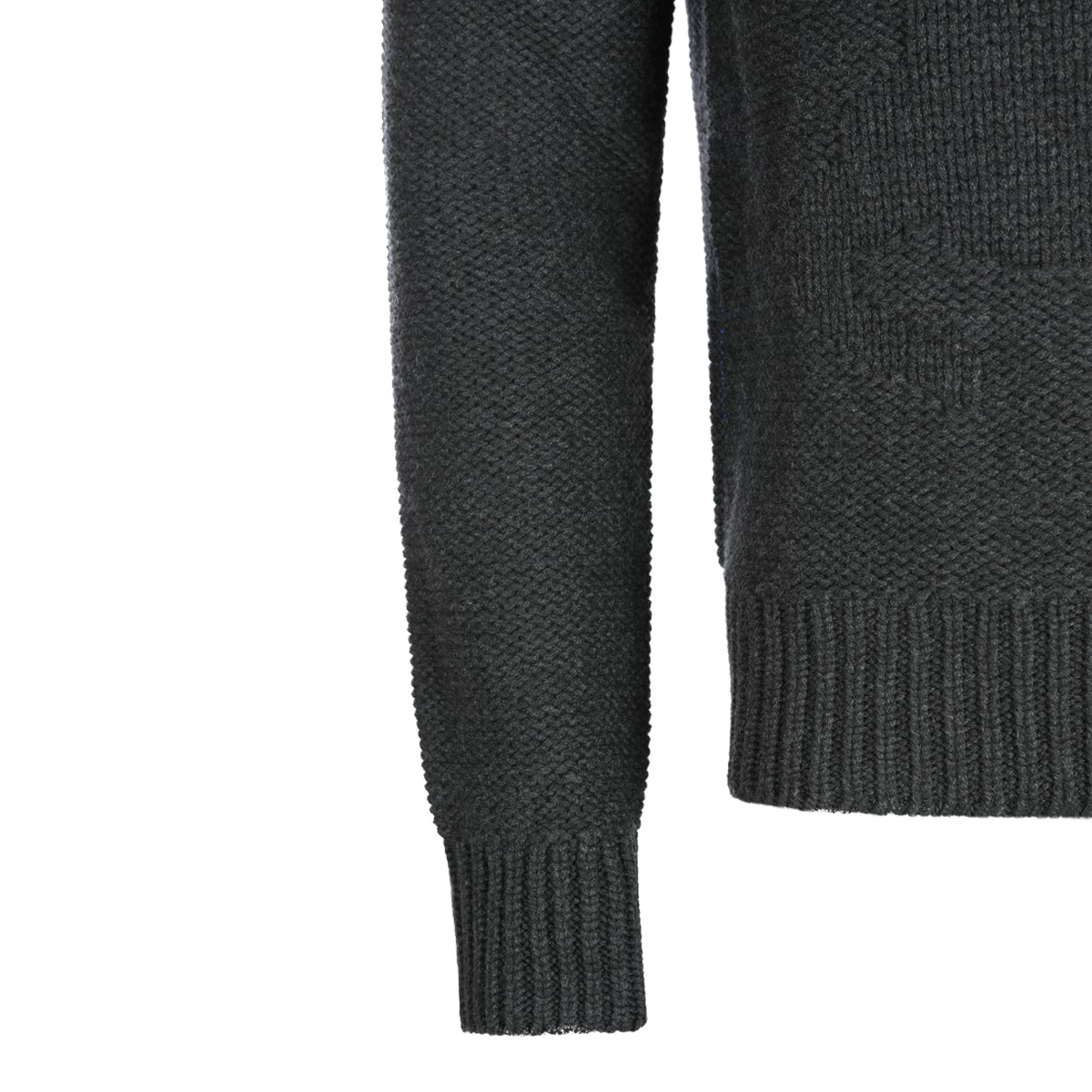 DARK GREY WOOL KNITWEAR