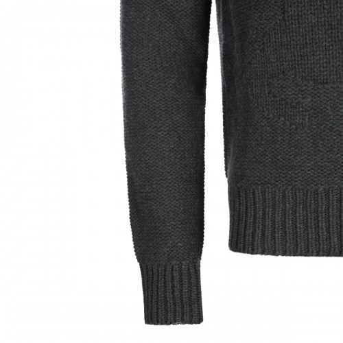 DARK GREY WOOL KNITWEAR