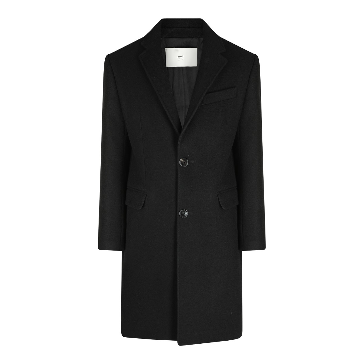 BLACK WOOL COAT