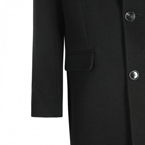 BLACK WOOL COAT