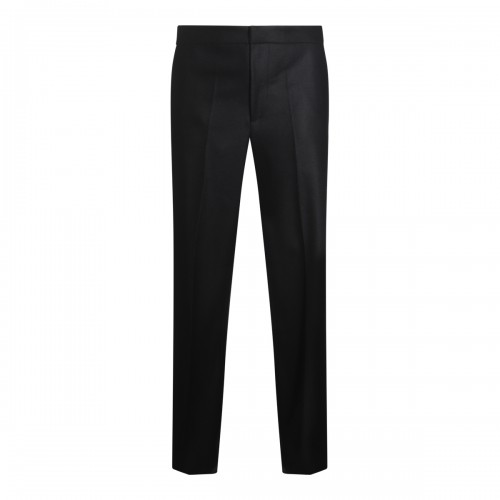 BLACK WOOL PANTS