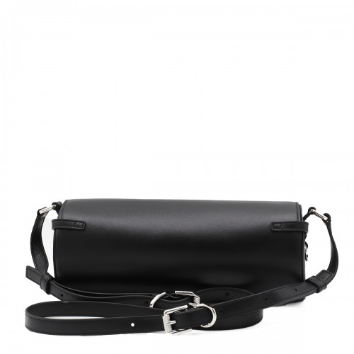 BLACK LEATHER CROSSBODY BAG