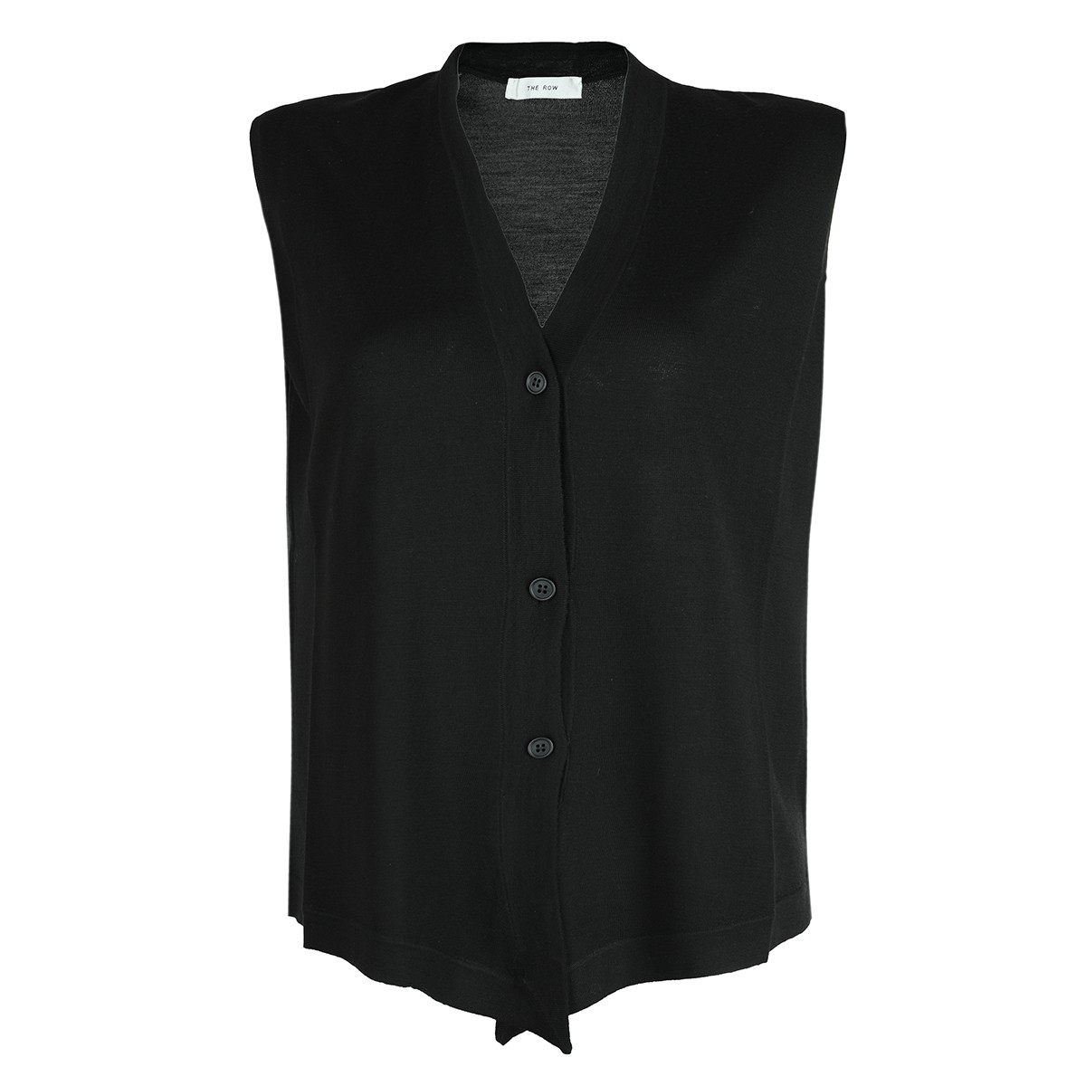 BLACK WOOL TOP