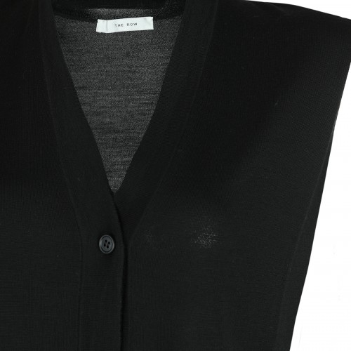 BLACK WOOL TOP