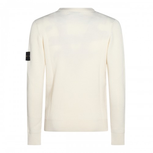 WHITE WOOL KNITWEAR