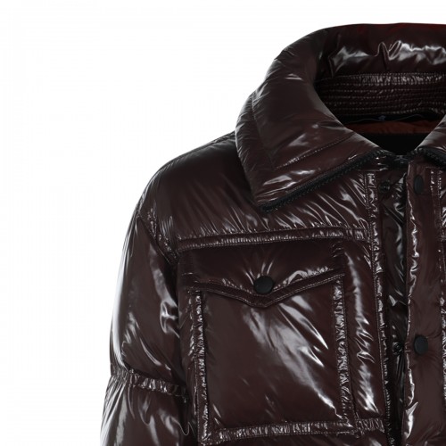 DARK BROWN DOWN JACKET