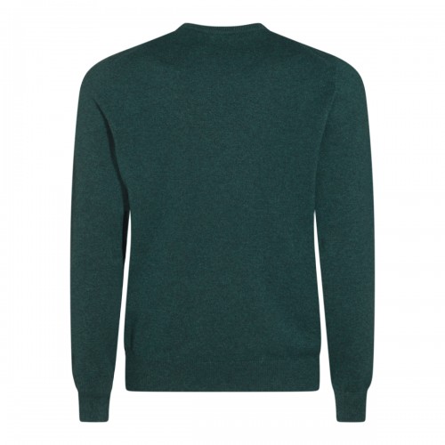 DARK GREEN WOOL KNITWEAR