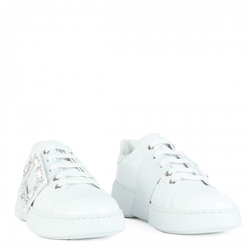 WHITE LEATHER FORMAL SHOES