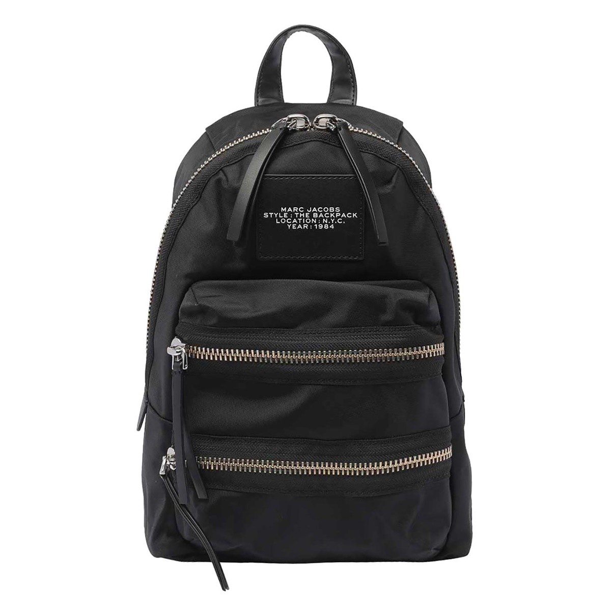 BLACK NYLON THE BIKER MEDIUM BACKPACK