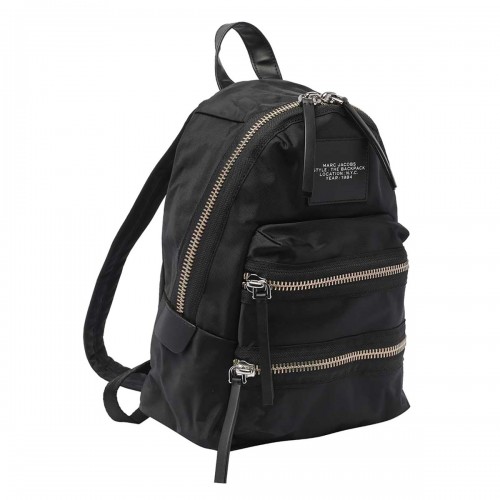 BLACK NYLON THE BIKER MEDIUM BACKPACK