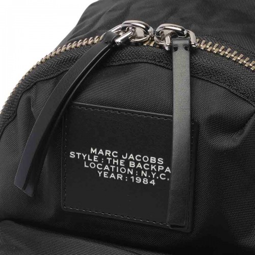 BLACK NYLON THE BIKER MEDIUM BACKPACK