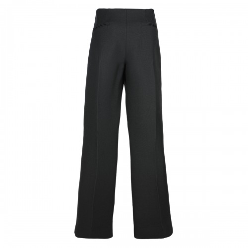 BLACK WOOL PANTS