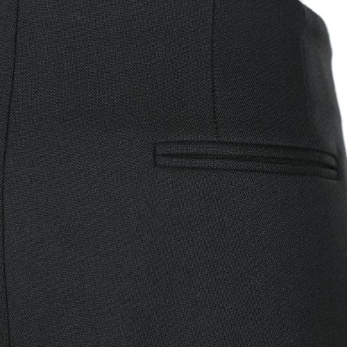 BLACK WOOL PANTS