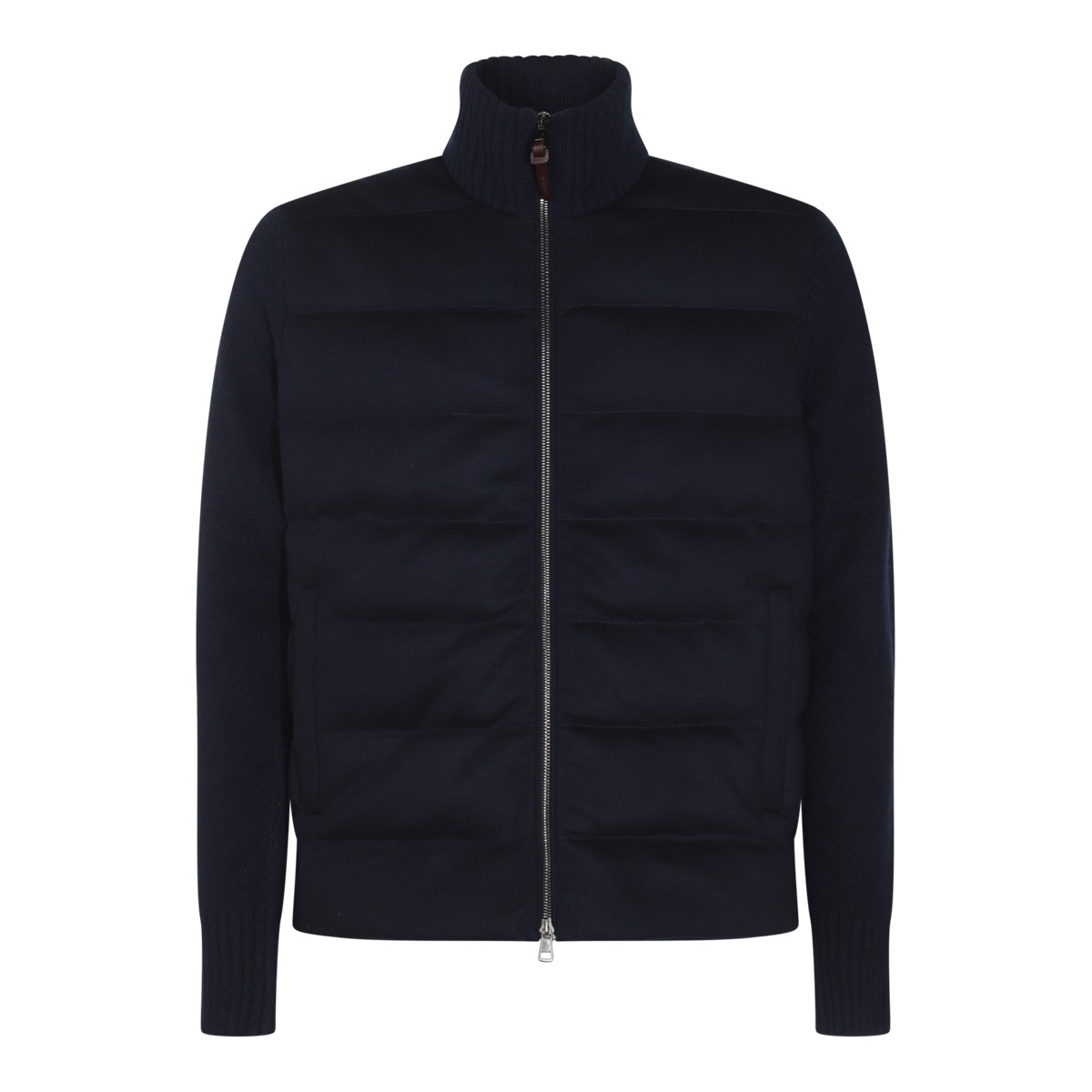 NAVY WOOL DOWN JACKET