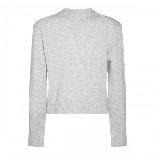 LIGHT GREY WOOL KNITWEAR