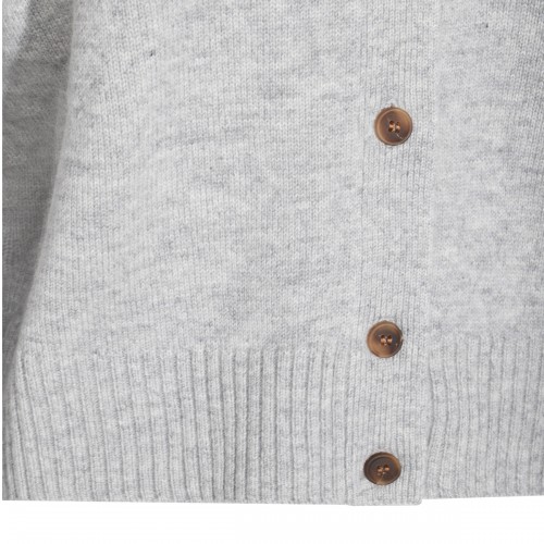 LIGHT GREY WOOL KNITWEAR