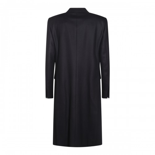 DARK BLUE WOOL COAT