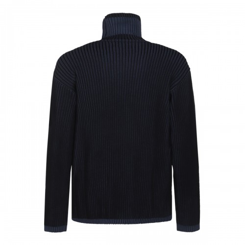 DARK BLUE WOOL KNITWEAR