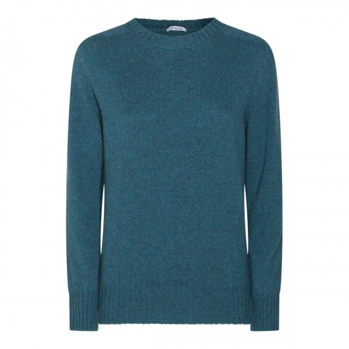 BLUE WOOL KNITWEAR