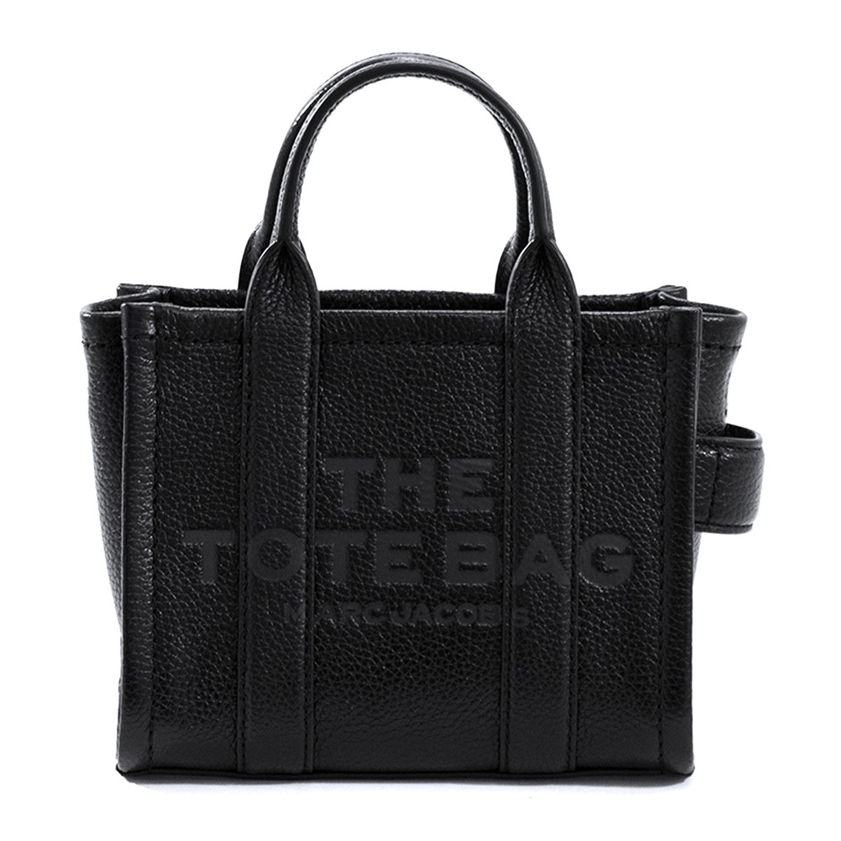 BLACK LEATHER THE MINI TOTE BAG