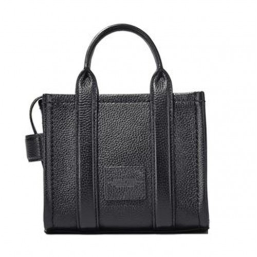 BLACK LEATHER THE MINI TOTE BAG