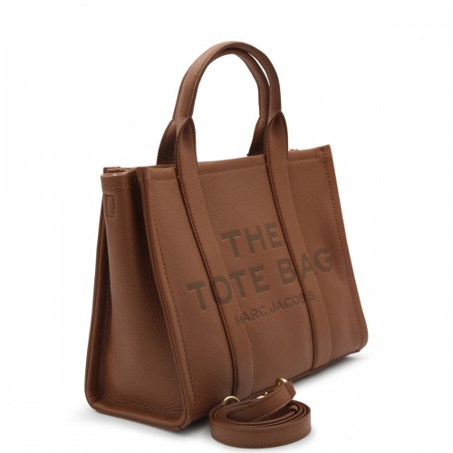 BROWN LEATHER MEDIUM TOTE BAG