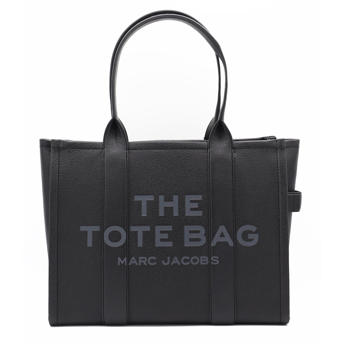 BLACK LEATHER THE LARGE TOTE BAG