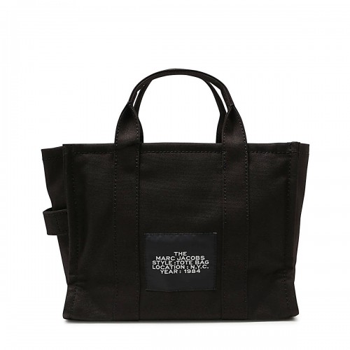 BLACK CANVAS MEDIUM TOTE BAG