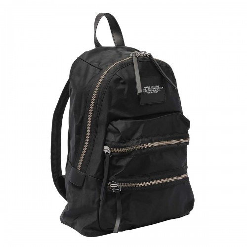 BLACK NYLON THE LARGE BACKPACK