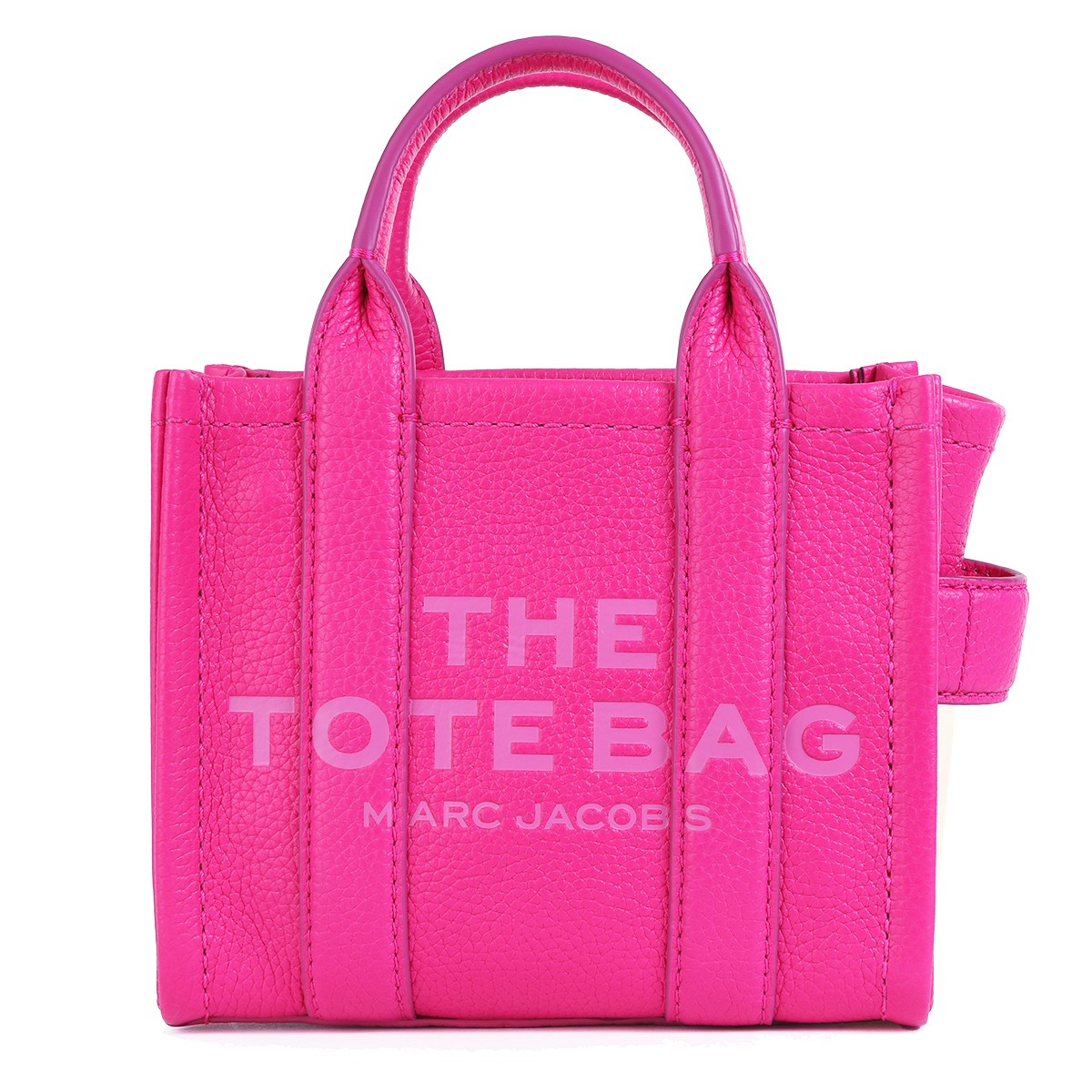 HOT PINK LEATHER MINI TOTES