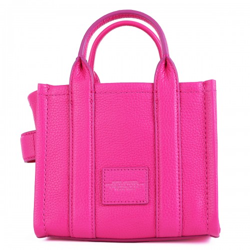 HOT PINK LEATHER MINI TOTES