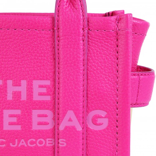 HOT PINK LEATHER MINI TOTES