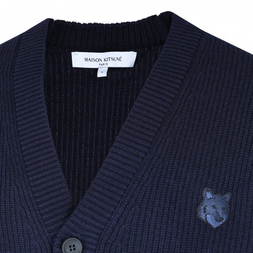 BLUE WOOL KNITWEAR